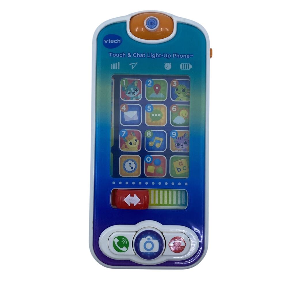 VTech Touch & Chat Light-Up Phone Musical Learning Toy Baby Toddler Tested Works